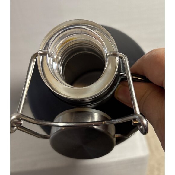 64 oz Growler Stainless Steel W/ 4 Barrell Mugs Black Exterior Insulated Debco - Picture 15 of 16